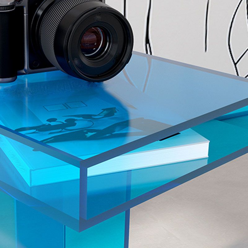 Zeitgenössische offene vertikale Bücherregal Acryl -Bücherregal für das Heimbüro