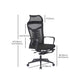 Modern Mesh Desk Chair Black High-Back Office Chair with Wheels Clearhalo 'furn' 'furn_office_chair' 'Furniture' 'Office Chairs' 'Office Furniture' 'office_chair' 1200x1200_405daa4b-8a2f-46fe-beae-cb19d425bbaa
