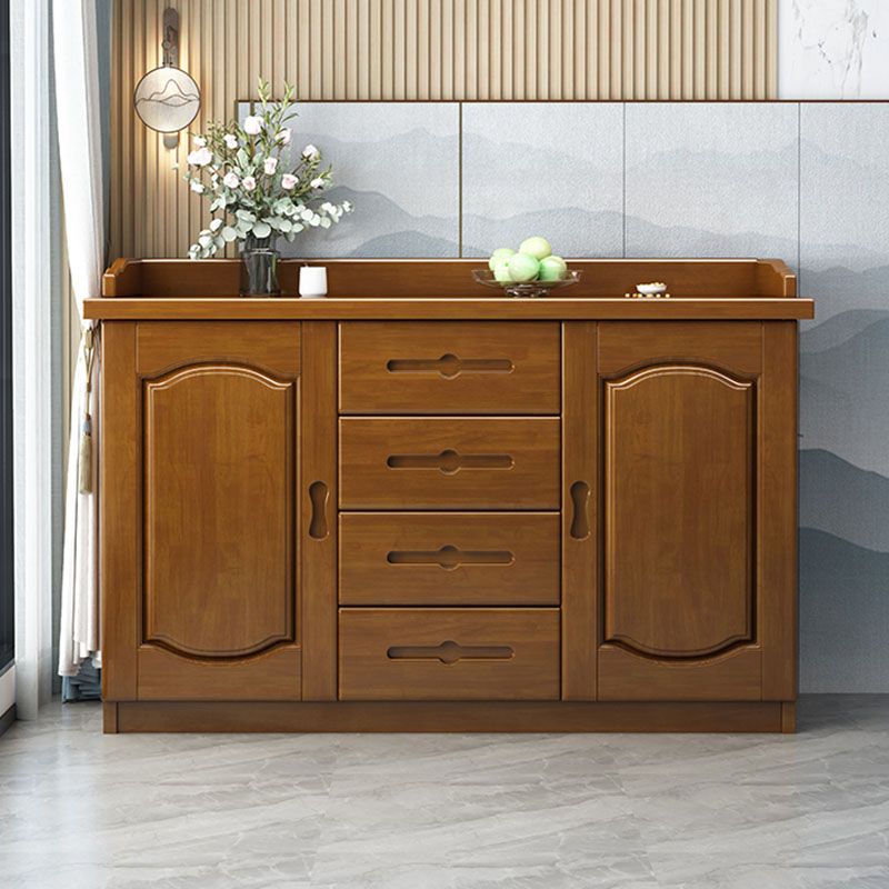 Modernismus Holz Sideboard Tabelle 4 Schubladen Sideboard mit 1/2/3 Türen für Esszimmer