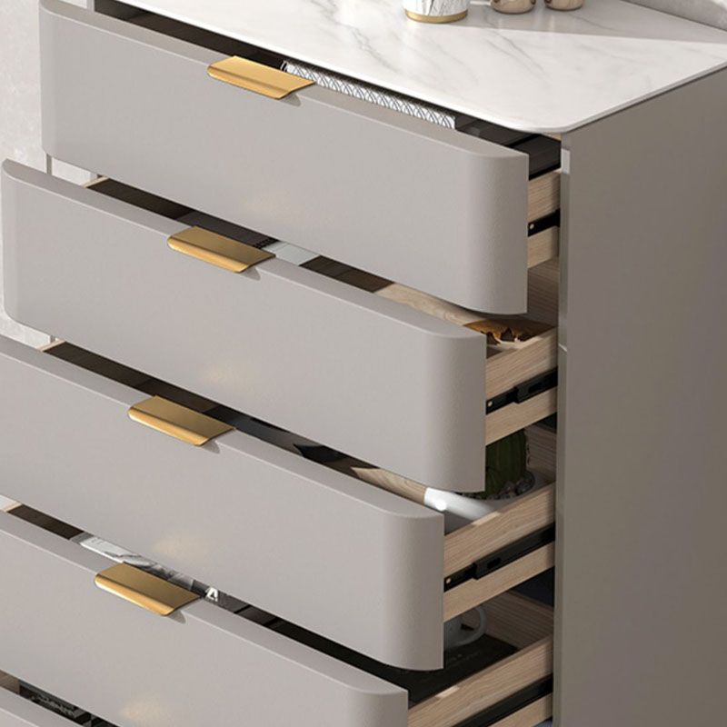 Vaste houten glamour opbergkast dressoir verticale opbergkast met metalen voeten