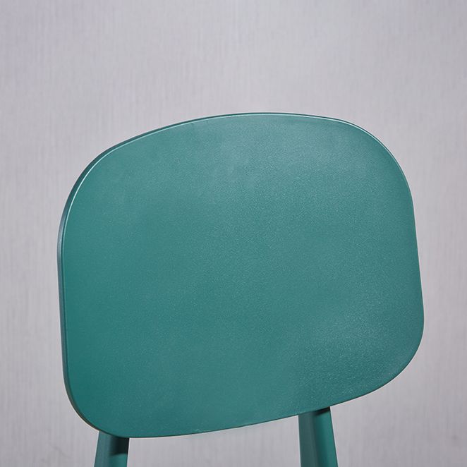 Scandinavian Conference Plastic Side Chair Matte Finish Open Back Dining Chair Clearhalo ' kitchen&dining_furn' 'Dining Chairs' 'Dining Tables & Seating' 'dining_chair' 'furn' 'furn_dining_chair' 'Furniture' 'furniture_dining_chair' 'Kitchen & Dining Furniture' 'kitchen' 1200x1200_4065b706-17d8-4f3c-ae85-c7003159e8b6