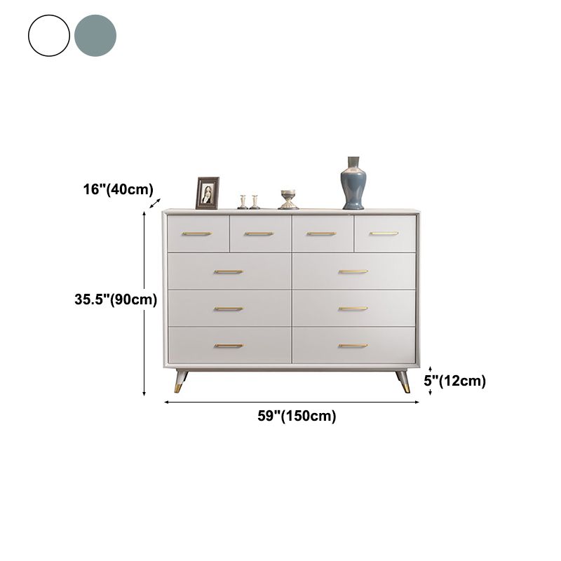 Sala da pranzo a buffet in legno in stile glam 35.4 "H 10-Drawer Buffet Server