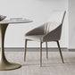 Glam Round Dining Set 1/2/3 Pcs Sintered Stone Dining Table with Armless Chairs Clearhalo 'Dining Room Sets' 'Dining Tables & Seating' 'dining_room_set' 'furn' 'furn_dining_room_set' 'Furniture' 'Kitchen & Dining Furniture' 1200x1200_406a179d-fa48-4495-8014-fb0ca4a0ffd5