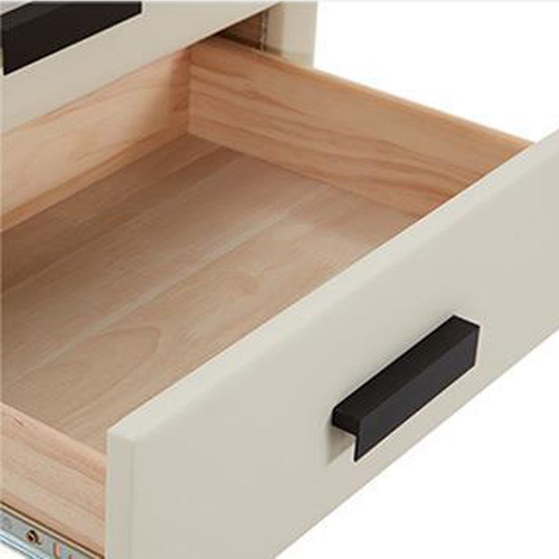 Contemporary Leather Accent Table Nightstand 18.11" Tall 2 Drawers Bed Nightstand Clearhalo 'Bedroom Furniture' 'furn' 'furn_night_stand' 'Furniture' 'night_stand' 'Nightstands' 1200x1200_406bb8c1-bf6f-4964-8669-0da0f995adc0