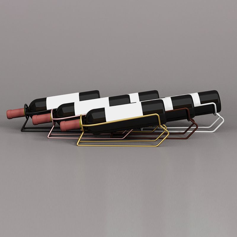 Soporte de botella de vinos de la botella de vino de vino de metal moderno para la cocina para la cocina