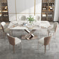 Sintered Stone Top Dining Table Rectangle Kitchen Table with Metal Pedestal Clearhalo ' dining_table' 'Dining Tables & Seating' 'Dining Tables' 'furn' 'furn_dining_table' 'Furniture' 'furniture_dining_table' 'Kitchen & Dining Furniture' 'kitchen&dining_furn' 'kitchen' 'kitchen_dining_table' 1200x1200_406cf909-9363-44b6-a92e-23fa38800e98