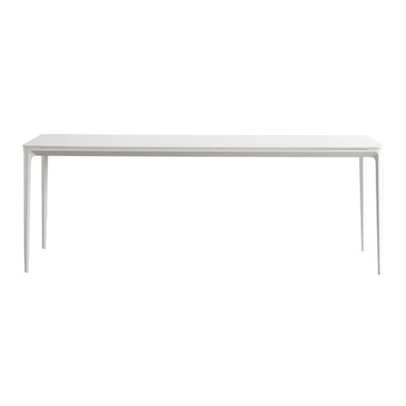 Modern White Sintered Stone Dining Set Standard Rectangle Dining Table Set with 4 Legs Base Clearhalo 'Dining Room Sets' 'Dining Tables & Seating' 'dining_room_set' 'Furniture' 'furniture_dining_room_set' 'Kitchen & Dining Furniture' 'kitchen&dining_furn' 'kitchen' 1200x1200_406fd0fc-e727-49a7-a0d6-7ce2574fe1a0