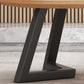 Nordic Solid Wood Elliptical Coffee Cocktail Table with 2 Legs Clearhalo 'Coffee & Accent Tables' 'Coffee Tables' 'coffee_tables' 'furn' 'furn_coffee_tables' 'Furniture' 'Living Room Furniture' 1200x1200_40758c88-dac7-4d87-ab3f-a0667b3214ad