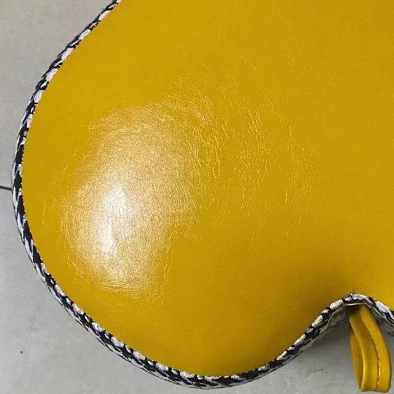 Moderne pouf osmanische Kunstleder gepolstert Houndstooth Heart Form Ottoman