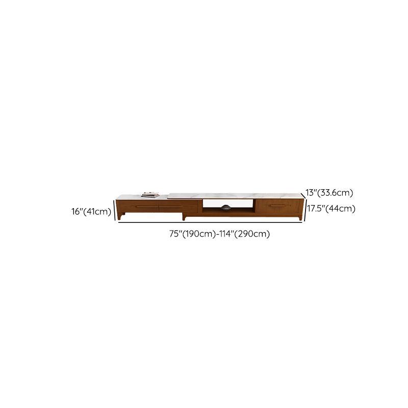 2 Drawers TV Console Modern Stone Media Console with Splayed Wooden Legs Clearhalo 'furn' 'furn_tv_stands_entertainment_centers' 'Furniture' 'Living Room Furniture' 'TV Stands & Entertainment Centers' 'TV Stands & Media Storage Furniture' 'tv_stands_entertainment_centers' 1200x1200_4076028d-6459-4bde-8ed7-ba39dd46ea9e