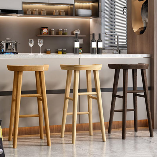 Industrial Solid Wood Bar Stool Backless Counter Stool for Restaurant and Bristol Clearhalo 'Bar Furniture' 'Bar Stools' 'bar_stools' 'furn' 'furn_bar_stools' 'Furniture' 'Kitchen & Dining Furniture' 1200x1200_40766e51-6ebd-4c1e-ac0c-207da9a7cb07