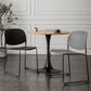 Contemporary Style Armless Chair Plastic Dining Chair with Metal Base