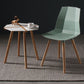 Nordic Design Plastic Dining Armless Chair Solid Back Chair with Wood Legs Clearhalo 'Dining Chairs' 'Dining Tables & Seating' 'dining_chair' 'furn' 'furn_dining_chair' 'Furniture' 'furniture_dining_chair' 'Kitchen & Dining Furniture' 1200x1200_40784482-1f8c-4dd6-9425-cd264174c281