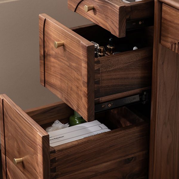 Scandinavian Vanity Makeup Table Set Wolnut Dressing Table Stool Set Clearhalo 'Bedroom Furniture' 'furn' 'furn_makeup_vanities' 'Furniture' 'Makeup Vanities' 'makeup_vanities' 1200x1200_40789770-15af-4f34-aebb-c80979d8ce99