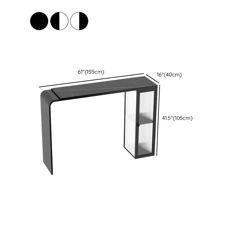 Modern Style Stone Rectangle Bar Height Pub Table for Living Room Clearhalo 'Bar Furniture' 'Bar Tables' 'bar_tables' 'furn' 'furn_bar_tables' 'Furniture' 'Kitchen & Dining Furniture' 1200x1200_407ca9aa-2e00-4bbf-a541-291019e4929e