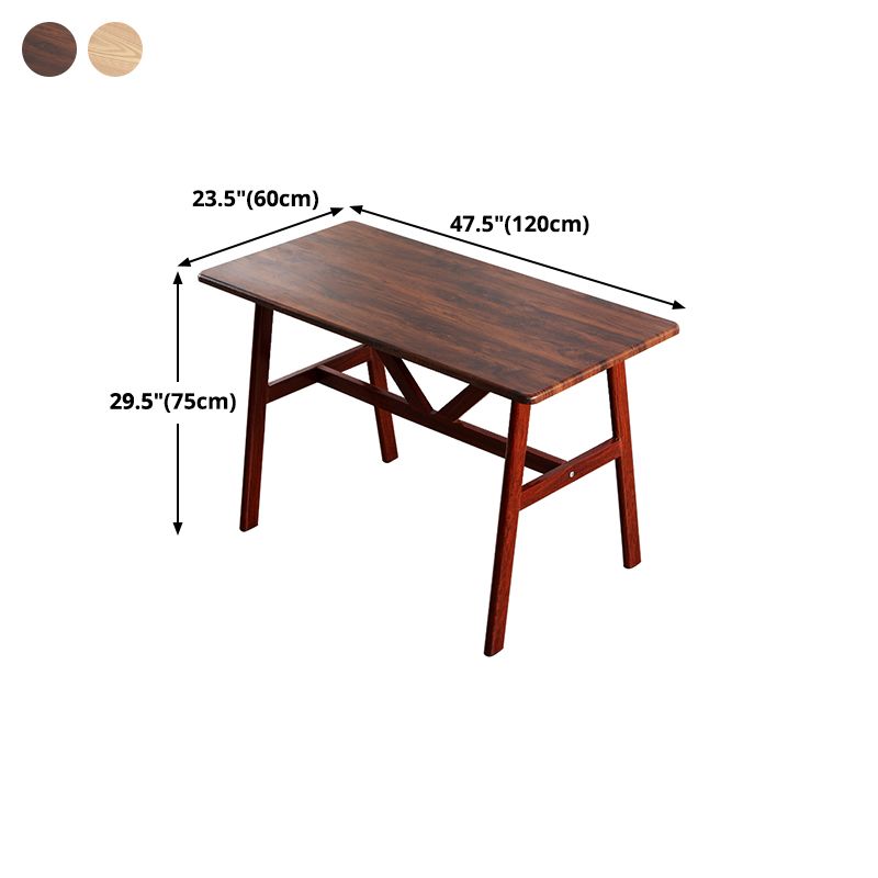Industrial Kitchen Wood Table for Restaurant Dining Table with Wooden Base Clearhalo ' dining_table' 'Dining Tables & Seating' 'Dining Tables' 'furn' 'furn_dining_table' 'Furniture' 'furniture_dining_table' 'Kitchen & Dining Furniture' 'kitchen&dining_furn' 'kitchen' 'kitchen_dining_table' 1200x1200_407cde00-07b9-4036-9c6f-257eb45372a7