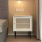 Modern bedkast vast hout accent tafel nachtkastje met benen