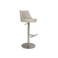 Tabouret de comptoir rotatif de style moderne avec coussin en cuir