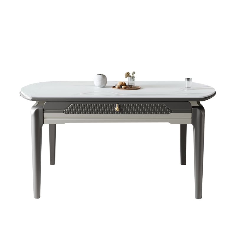 5/7/9/11 Pieces Modern Round Sintered Stone Dining Set for Home Clearhalo 'Dining Room Sets' 'Dining Tables & Seating' 'dining_room_set' 'furn' 'furn_dining_room_set' 'Furniture' 'Kitchen & Dining Furniture' 1200x1200_407f476e-405a-449d-94f6-9a052ebbcbba