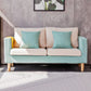 Scandinavian Loose Back Fabric Sofa 30.7" H Square Arm Loveseat Clearhalo 'furn' 'furn_sofas' 'Furniture' 'furniture_sofas' 'kitchen' 'kitchen_sofas' 'Living Room Furniture' 'Sofa' 'sofas' 1200x1200_4082cce0-d6a0-4403-92d1-e6ff5e742744