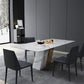 Modern Dining Set 1/4/5/6 Pcs Sintered Stone Dining Table with Side Chairs Clearhalo 'Dining Room Sets' 'Dining Tables & Seating' 'dining_room_set' 'furn' 'furn_dining_room_set' 'Furniture' 'Kitchen & Dining Furniture' 1200x1200_408344ef-845b-4cf8-8f54-a51a8f96a50a