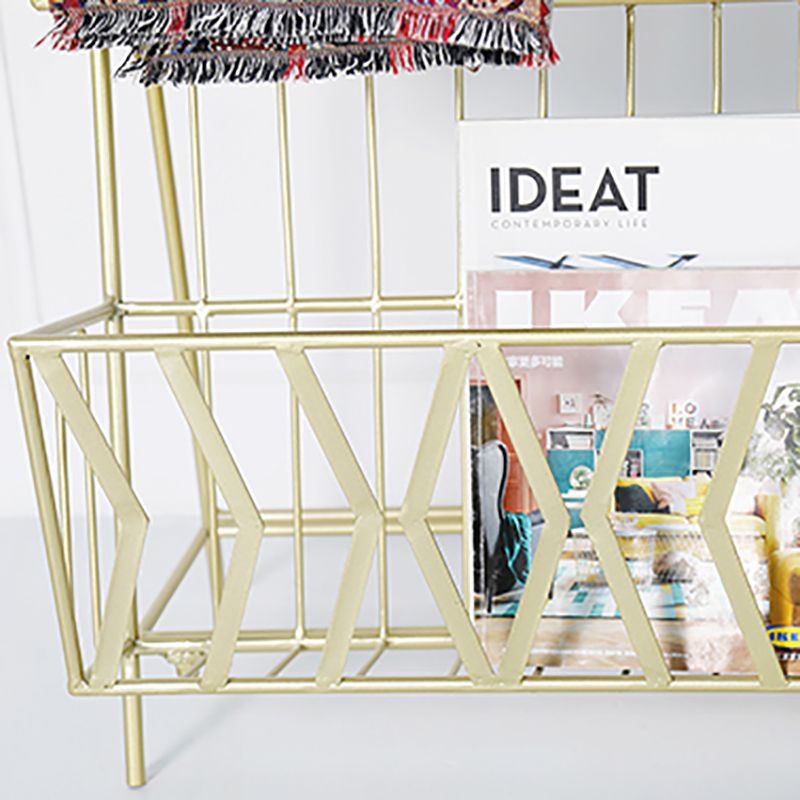 Metal 2 estante estante de libros 13.4 "w estante de libro moderno cerrado vertical