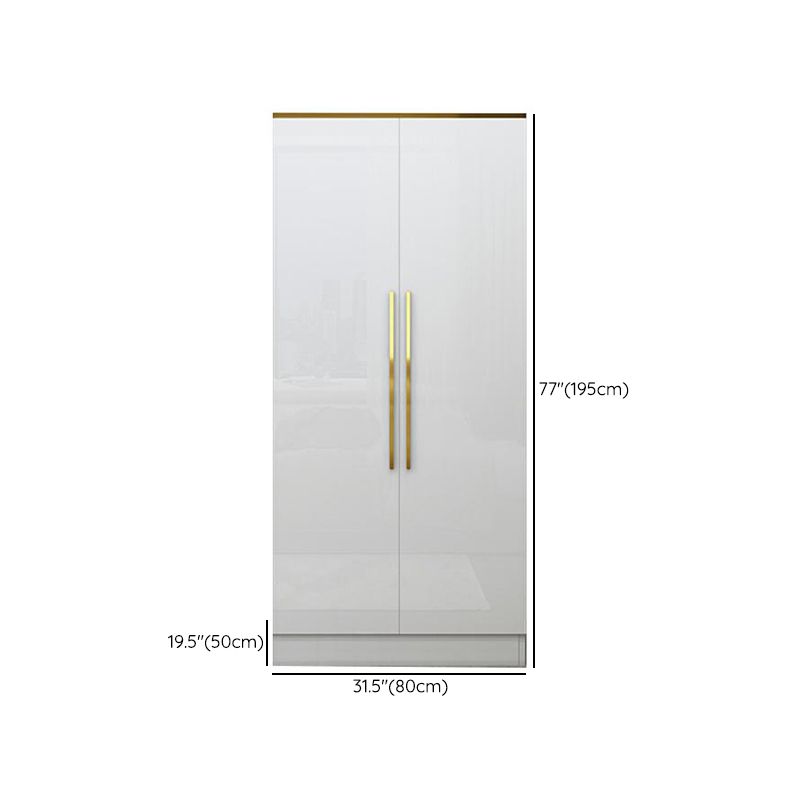 Armoire européenne moderne simple filet rouge luxe luxe petite chambre familiale