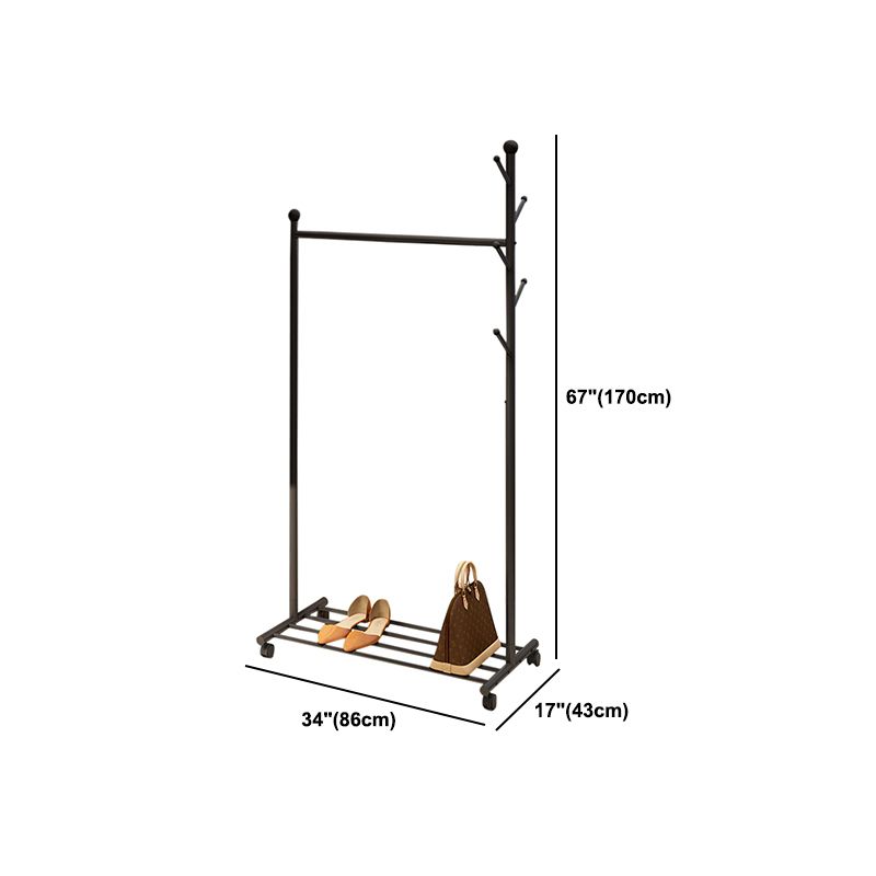 Contemporary Style Wardrobe 1-Teir Metal Wardrobe Closet for Bedroom