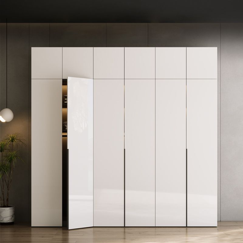 Engineered Wood Wardrobe Closet Contemporary Hinged Wardrobe Armoire Clearhalo 'Armoires & Wardrobes' 'armoires_wardrobes' 'Bedroom Furniture' 'furn' 'furn_armoires_wardrobes' 'Furniture' 1200x1200_4089a61f-32fd-43ac-943c-27e00f8cd788