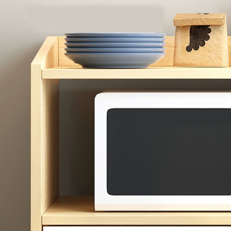 Modern Style Dining Server Engineered Wood Server with Open Storage Clearhalo 'buffet_sideboard' 'Buffets & Sideboards' 'furn' 'furn_buffet_sideboard' 'Furniture' 'Kitchen & Dining Furniture' 1200x1200_408a212d-f2c2-40f8-b69d-8436884388d3