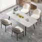 Modern 1/5/7 Pieces Dining Set Rectangle Stone Dining Table for Kitchen Dining Room Clearhalo 'Dining Room Sets' 'Dining Tables & Seating' 'dining_room_set' 'furn' 'furn_dining_room_set' 'Furniture' 'Kitchen & Dining Furniture' 1200x1200_408b34d2-4acf-4be0-a9e6-dedf2590a59e