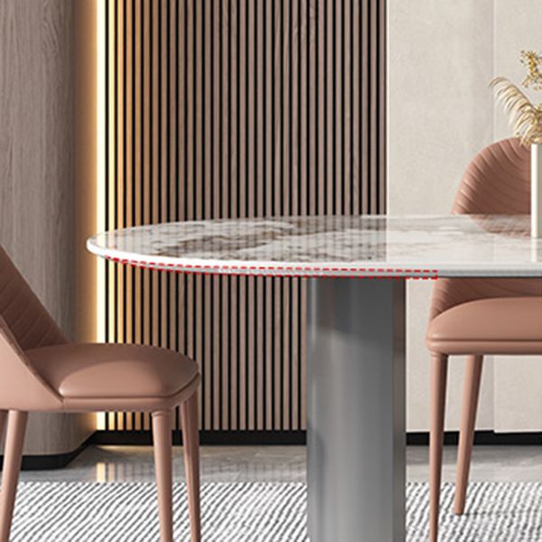 Stone Dining Table Traditional Luxury Dining Table with Double Pedestal Clearhalo 'Dining Tables & Seating' 'Dining Tables' 'dining_table' 'furn' 'furn_dining_table' 'Furniture' 'Kitchen & Dining Furniture' 1200x1200_408d66b5-6e86-41b0-909f-cb2bac7ead3a