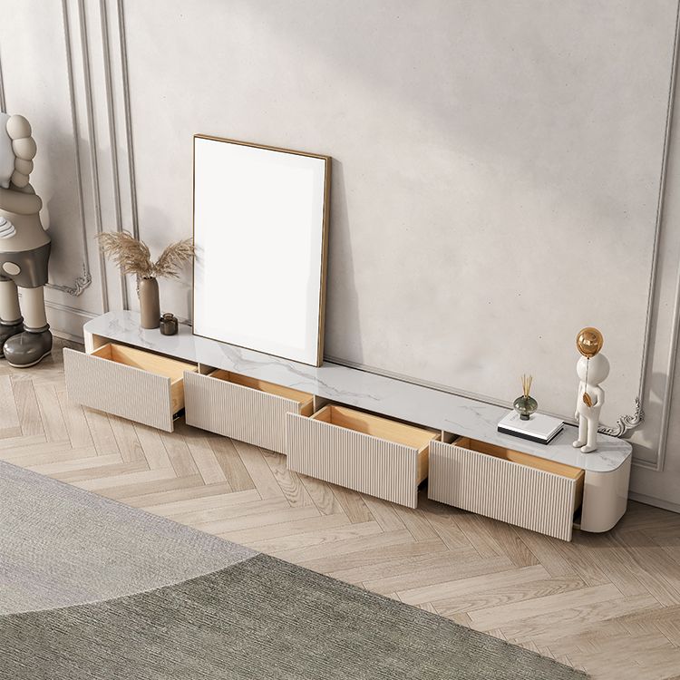 Stone TV Media Stand Contemporary Stand Console with 4 Drawers Clearhalo 'furn' 'furn_tv_stands_entertainment_centers' 'Furniture' 'Living Room Furniture' 'TV Stands & Entertainment Centers' 'TV Stands & Media Storage Furniture' 'tv_stands_entertainment_centers' 1200x1200_408ddc2e-879c-45f5-90a9-b38ce2b7efcd