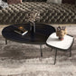 Modern Slate/metal Oval/square Coffee Table for Living Room Cocktail Table Clearhalo 'Coffee & Accent Tables' 'Coffee Tables' 'coffee_tables' 'furn' 'furn_coffee_tables' 'Furniture' 'Living Room Furniture' 1200x1200_408eea4e-f11b-4bd2-ac33-c308c8e0e44e