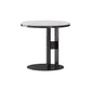 19.69" Tall Contemporary Style Side End Table Round Sofa Side Accent Table