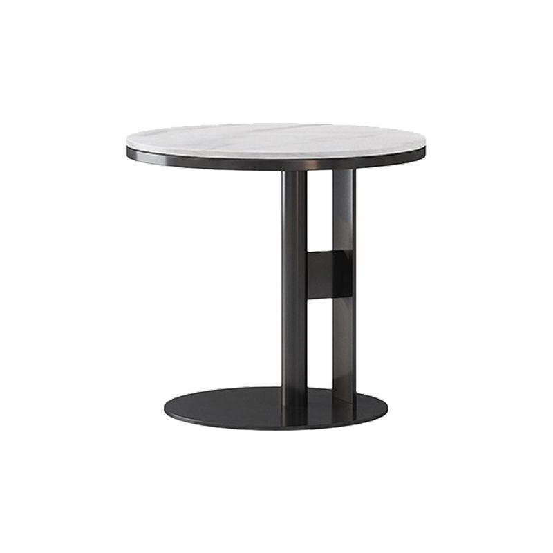 19.69" Tall Contemporary Style Side End Table Round Sofa Side Accent Table