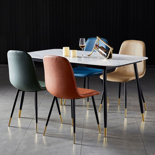 Nordic Style Kitchen Metal Dining Chairs Dining Armless Side Chair Clearhalo ' kitchen&dining_furn' 'Dining Chairs' 'Dining Tables & Seating' 'dining_chair' 'furn' 'furn_dining_chair' 'Furniture' 'furniture_dining_chair' 'Kitchen & Dining Furniture' 'kitchen' 1200x1200_40917e01-f1f3-4106-9709-edffc248f410