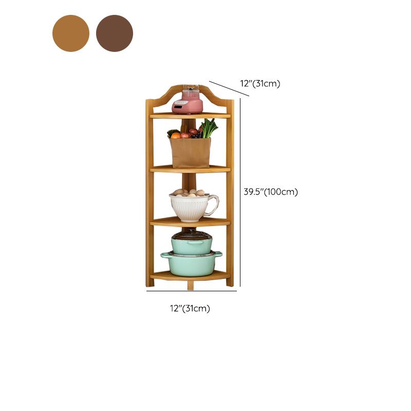 Mid Century Bamboo Corner Chest 12.2" Triangle Accent Chest with Storage Shelves Clearhalo 'Cabinets & Chests' 'cabinets_chests' 'furn' 'furn_cabinets_chests' 'Furniture' 'Living Room Furniture' 1200x1200_40926d5d-2a43-492b-87f4-2970a2cc9d7e