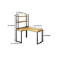 L-Shaped Office Desk Solid Wood Study Room and Office Writing Desk with Shelf Clearhalo 'furn' 'furn_office_desk' 'Furniture' 'Office Desks' 'Office Furniture' 'office_desk' 1200x1200_4092739c-c0a7-47f8-b8a6-2bb28c818a05