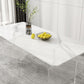Stone Top Dining Table Contemporary Rectangle Dining Table with Double Pedestal Base Clearhalo ' dining_table' 'Dining Tables & Seating' 'Dining Tables' 'furn' 'furn_dining_table' 'Furniture' 'furniture_dining_table' 'Kitchen & Dining Furniture' 'kitchen&dining_furn' 'kitchen' 'kitchen_dining_table' 1200x1200_4092fd8b-0368-4578-9d06-94ec7b894958