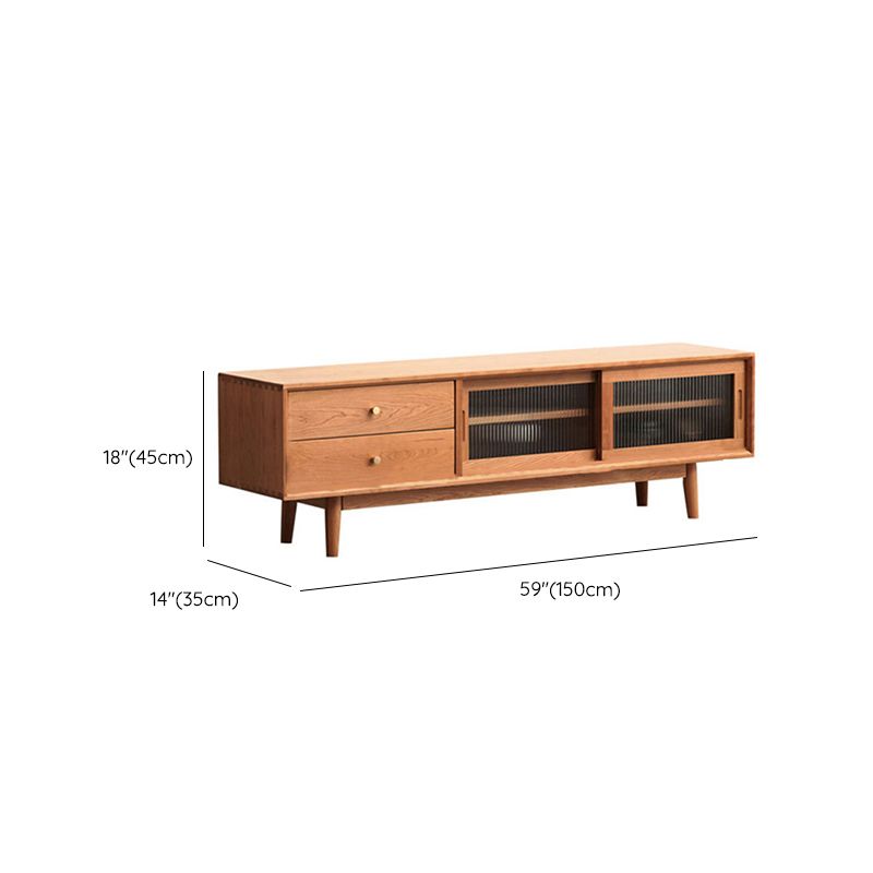 Scandinavian TV Stand Console Wooden TV Media Stand with Drawers Clearhalo 'furn' 'furn_tv_stands_entertainment_centers' 'Furniture' 'Living Room Furniture' 'TV Stands & Entertainment Centers' 'TV Stands & Media Storage Furniture' 'tv_stands_entertainment_centers' 1200x1200_40941263-9ac4-45ef-b939-6419e1e87e3b