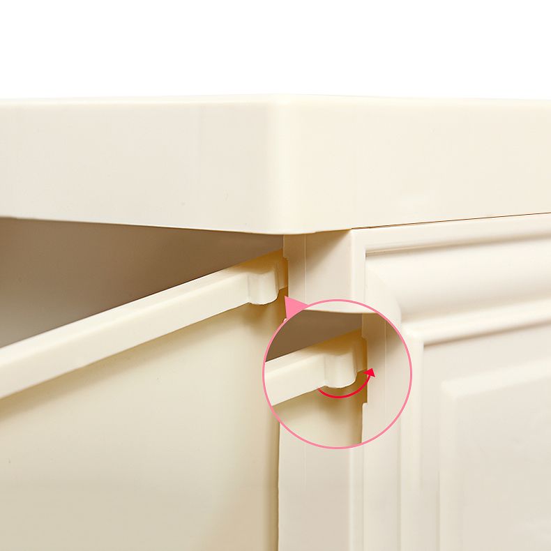 Plastic Storage Cabinet with Lock Contemporary Non-Hanging Armoire