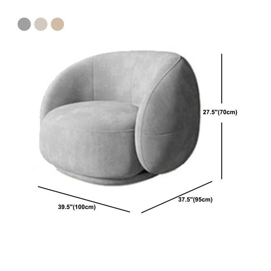 Contemporary Sofa with Tuxedo Arm for Living Room Curved Sofa