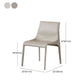 Contemporary Leather Dining Armless Chair Metal Dining Chair for Restaurant Use