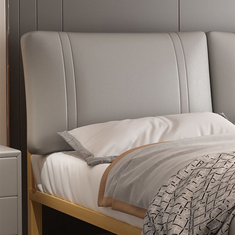 Lit en cuir authentique lit en cuir naturel Natural 39.3 "haut de lit haut de gamme