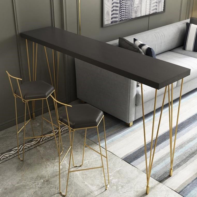 Glam Style Rectangle Counter Set 1/3 Pieces Solid Wood Bistro Set for Indoor Clearhalo 'Bar Furniture' 'furn' 'furn_home_bar_bar_sets' 'Furniture' 'Home Bars & Bar Sets' 'home_bar_bar_sets' 'Kitchen & Dining Furniture' 1200x1200_4099f588-f6c1-4084-bc97-8f86ac942aa8