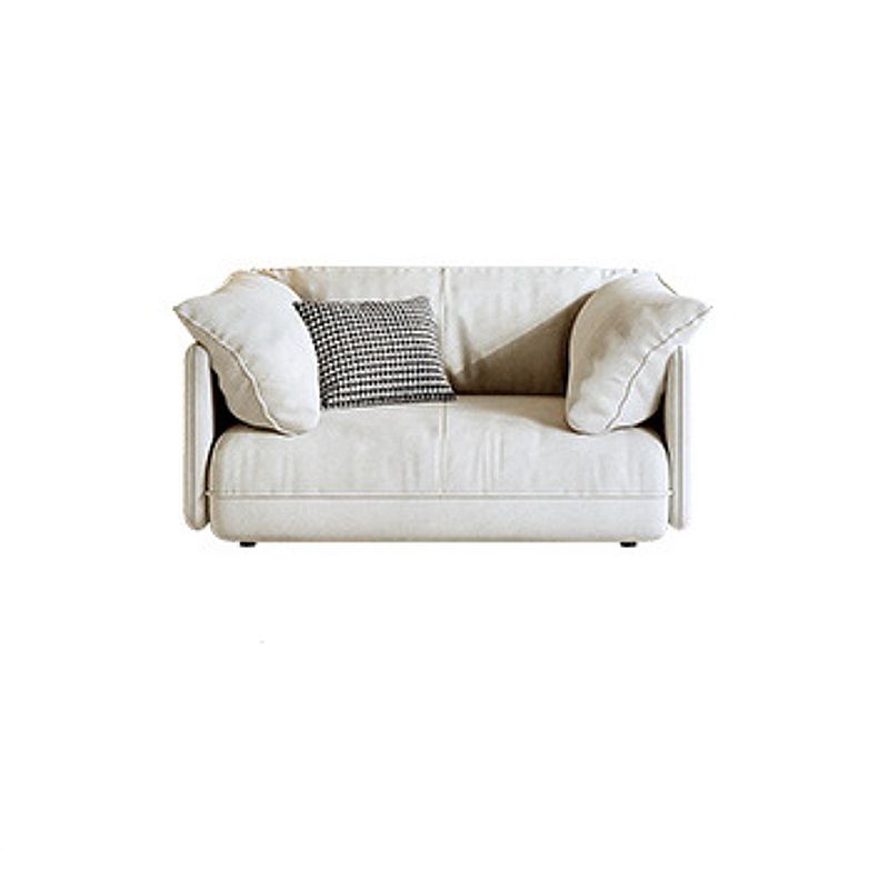 Scandinavian 31"H Beige Couch Upholstered Sofa with Pillow Top Arm Clearhalo 'furn' 'furn_sofas' 'Furniture' 'furniture_sofas' 'Living Room Furniture' 'Sofa' 'sofas' 1200x1200_409cb9d1-f9c1-43a4-9bcc-11f6775a925c