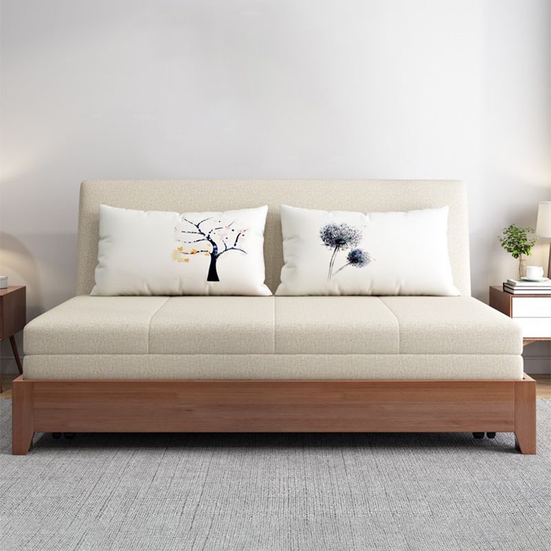 32.28" Wide Sofa Bed Linen Sleeper Sofa with Upholstered and Storage Box