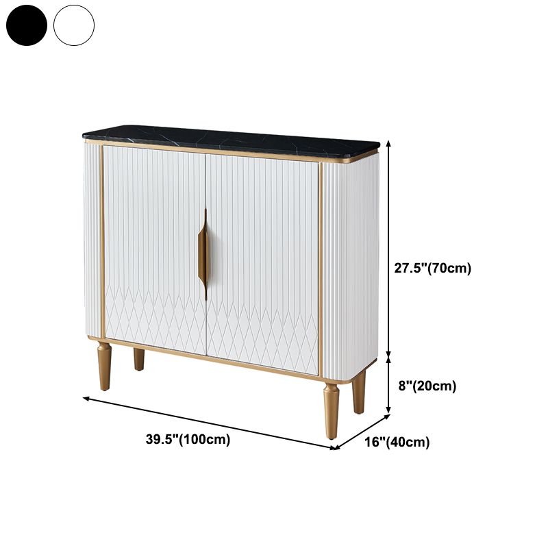 Sideboard in stile glam sideboard in marmo artificiale con mobile