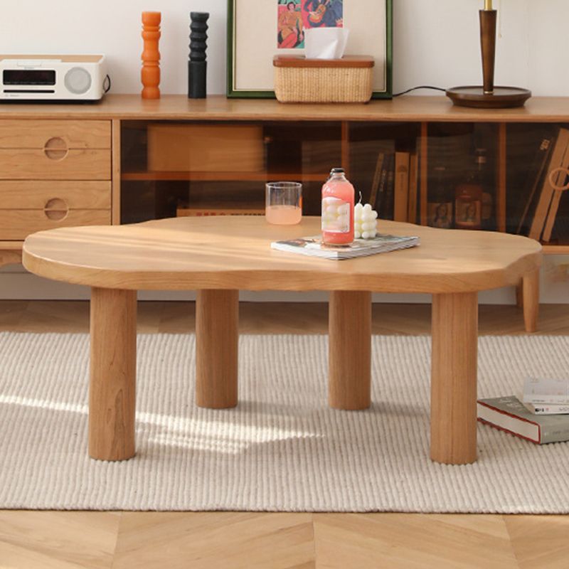 27,56 pollici di largo scandinavo tavolino da cocktail in legno massiccio